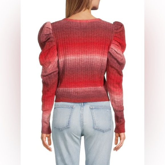 NWT Lea & Viola Puff Shoulder Cardigan - Picture 9 of 9